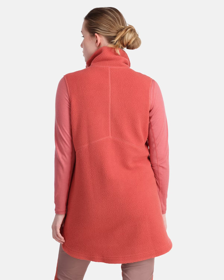 Kari Traa Sanne Pile Long Vest | Cedar