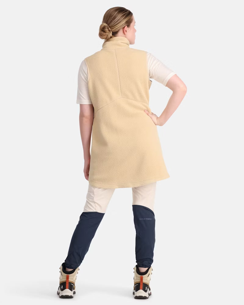 Kari Traa Sanne Pile Long Vest | Oat