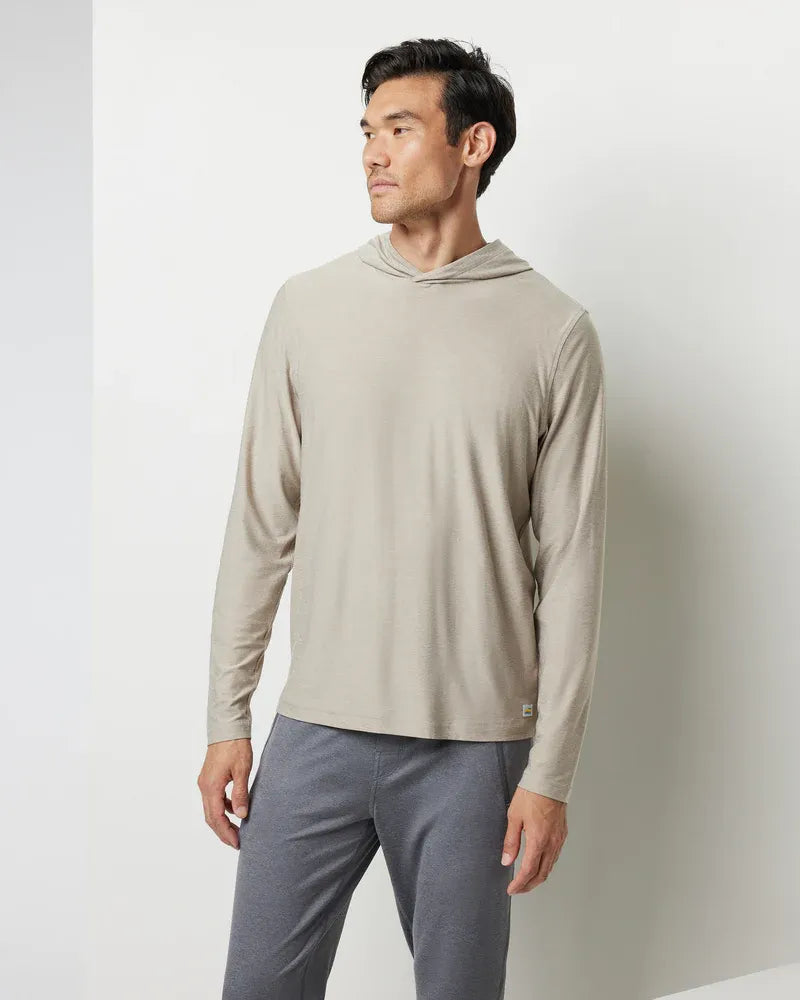 Vuori M's Strato Tech Hoodie | Toasted Heather