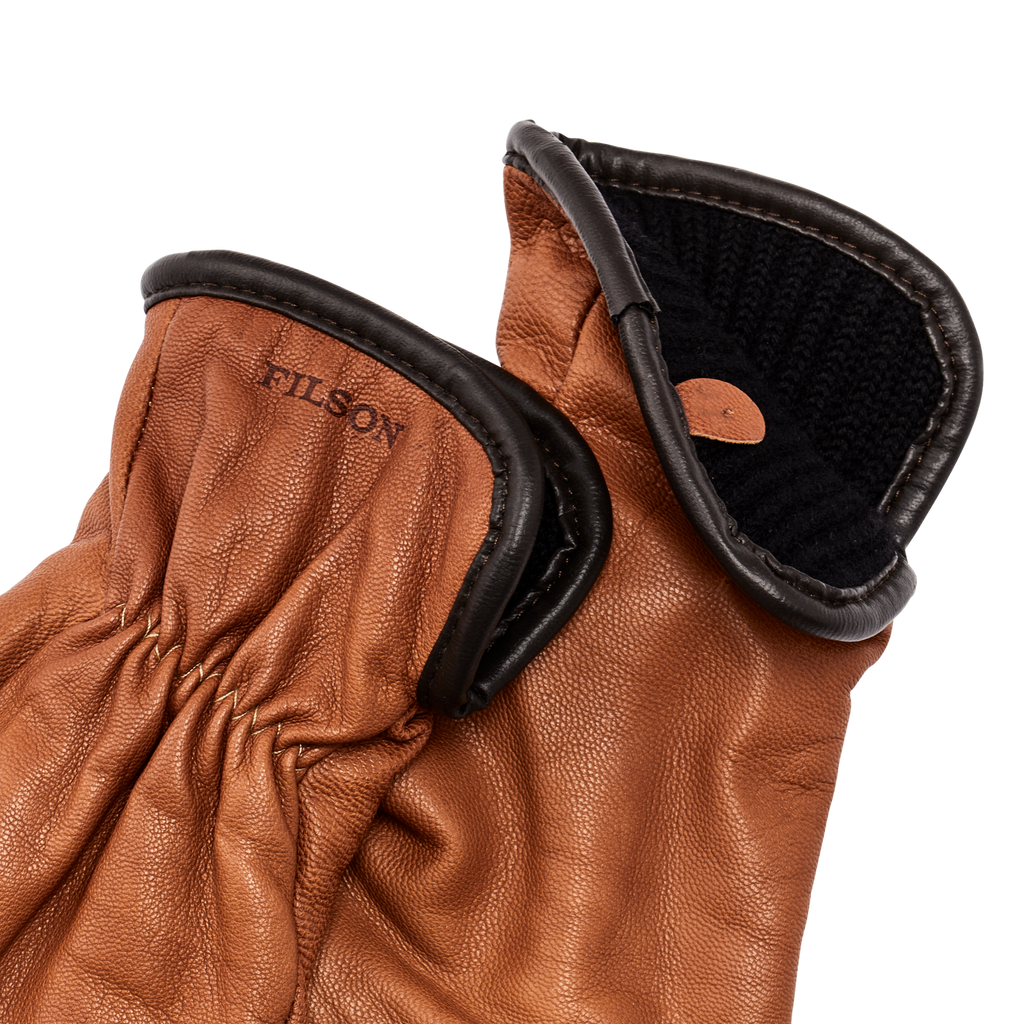 Filson Original Lined Goatskin Gloves - Saddle Brown