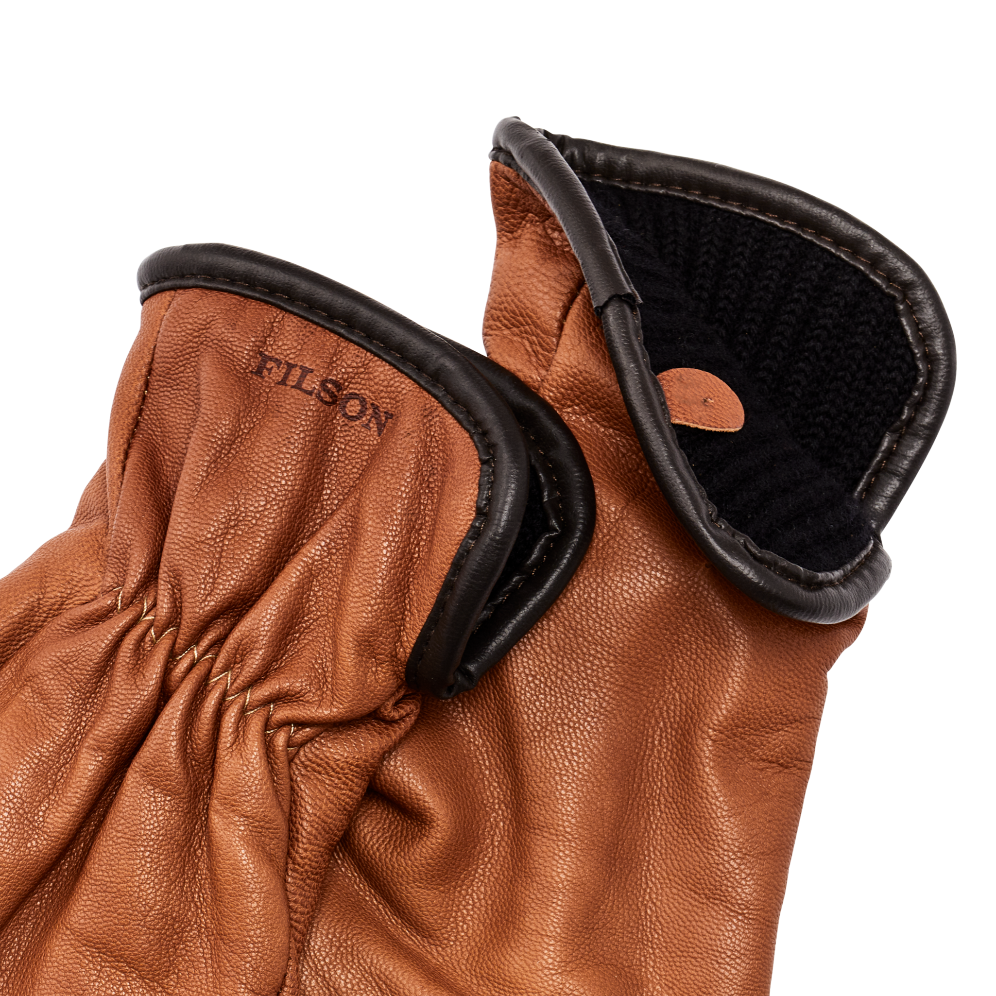 Filson Original Lined Goatskin Gloves - Saddle Brown