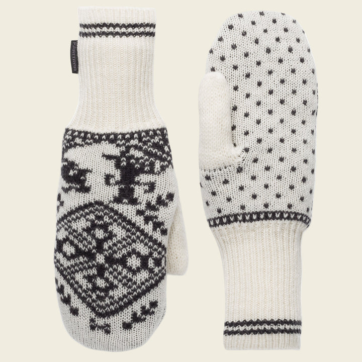 Kari Traa Saga Knit Mittens | Off White