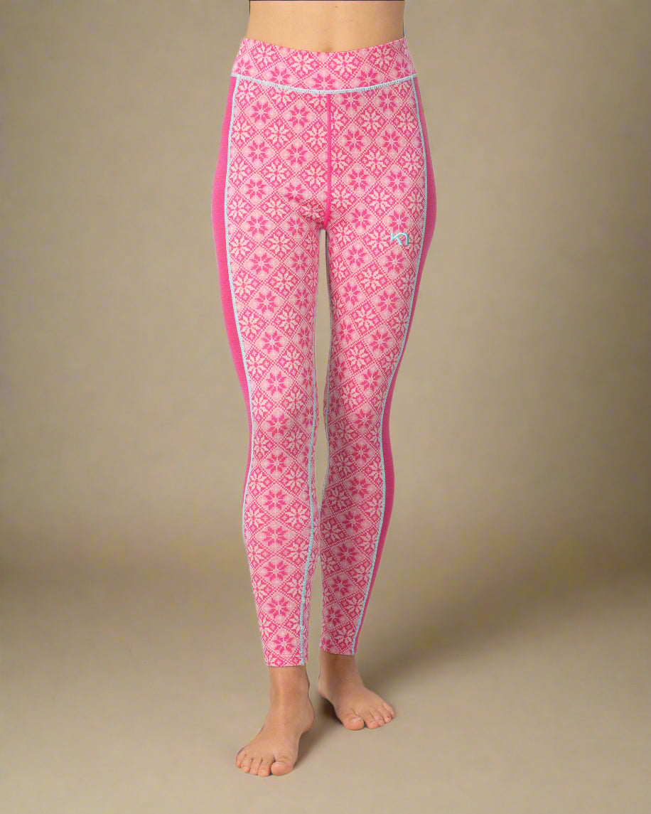Rose Light Base Layer Pants - High Waisted | Bright Pink