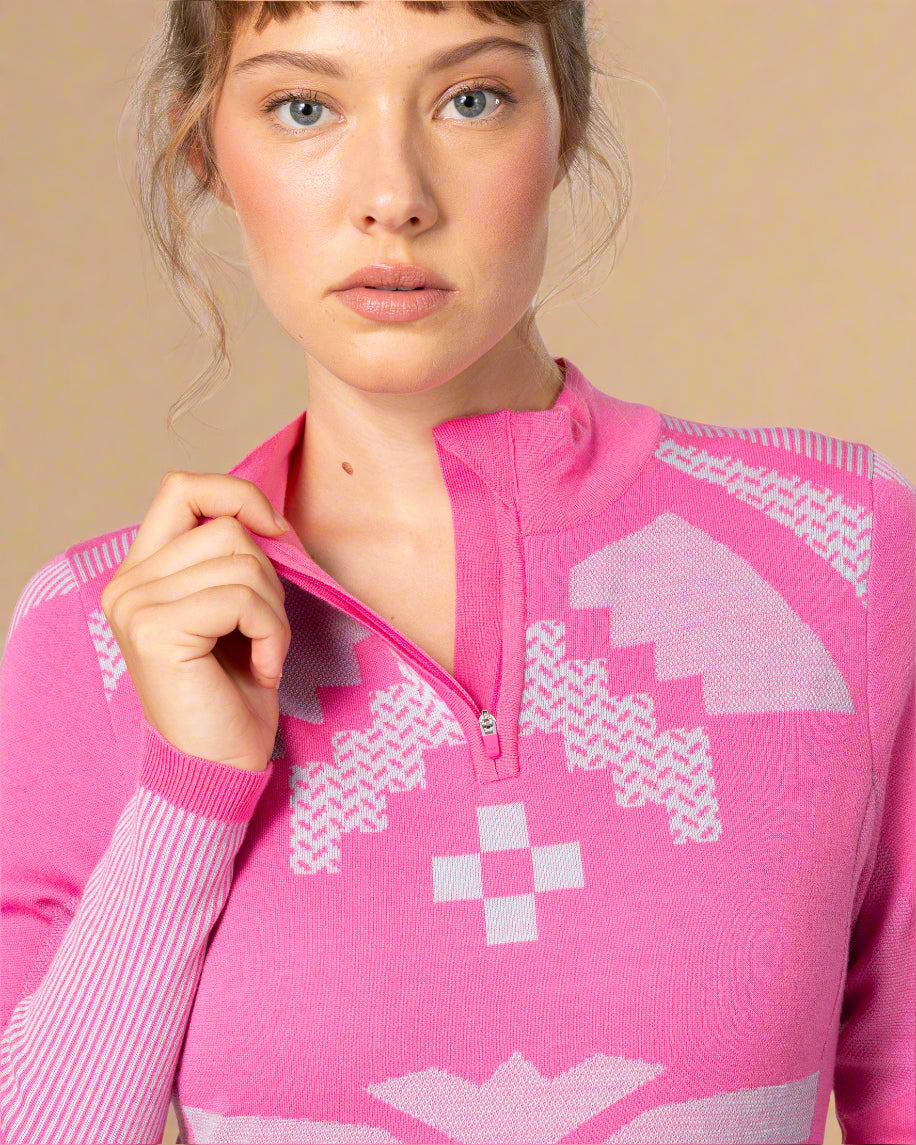 Kari Traa Faith Half Zip | Bright Pink
