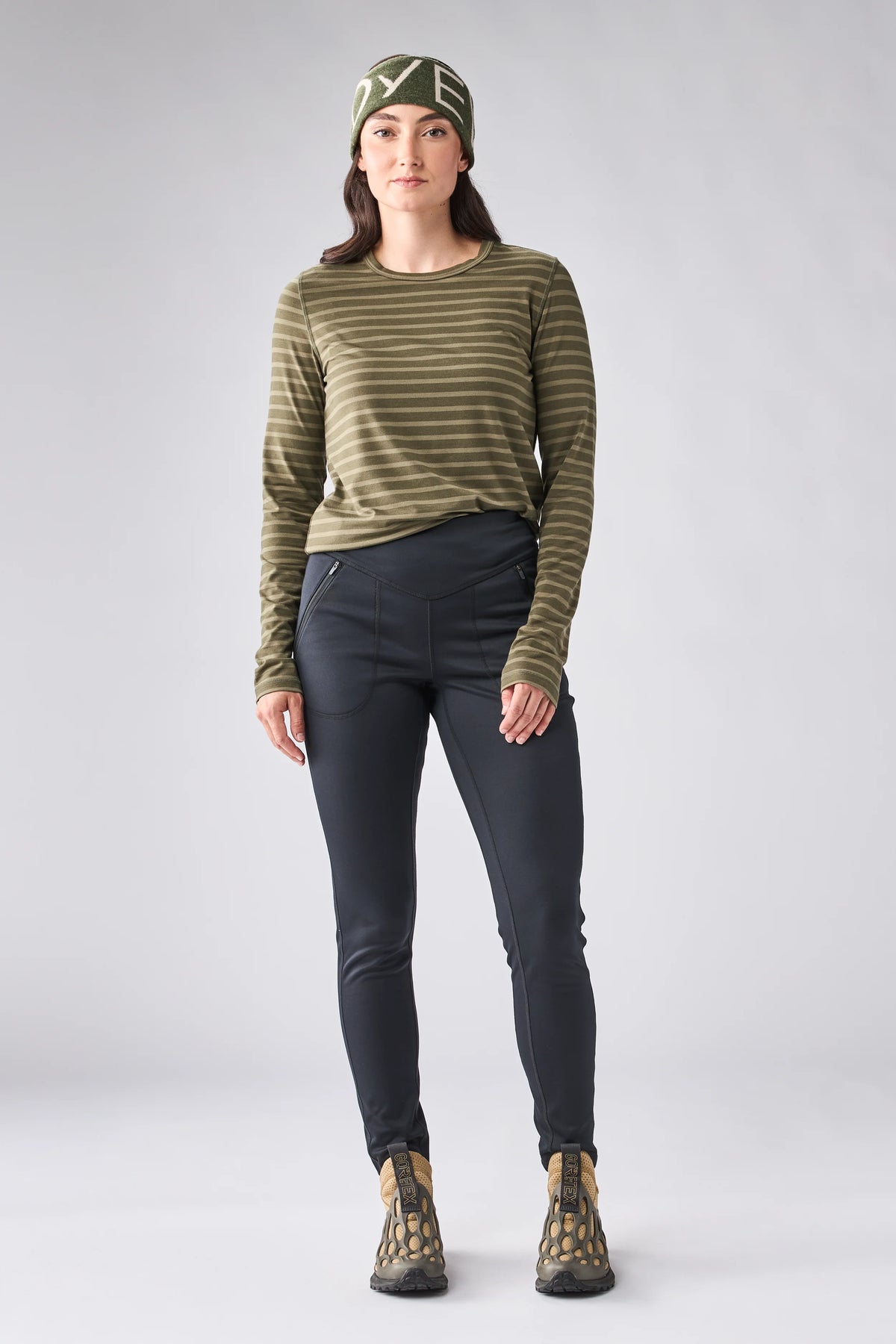 Indyeva TEPLO leggings in black