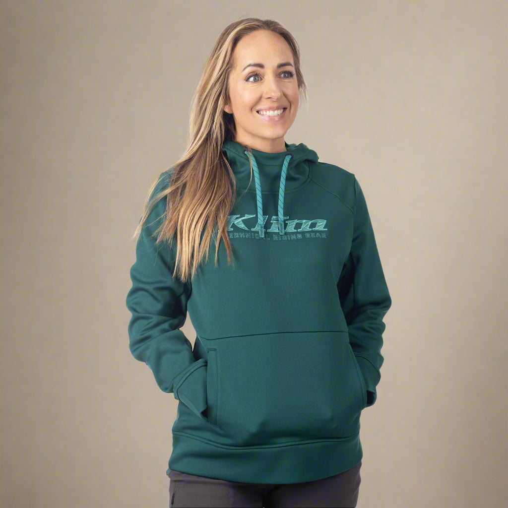 Klim Morley Pullover Hoodie | Rain Forest - Green-Blue Slate