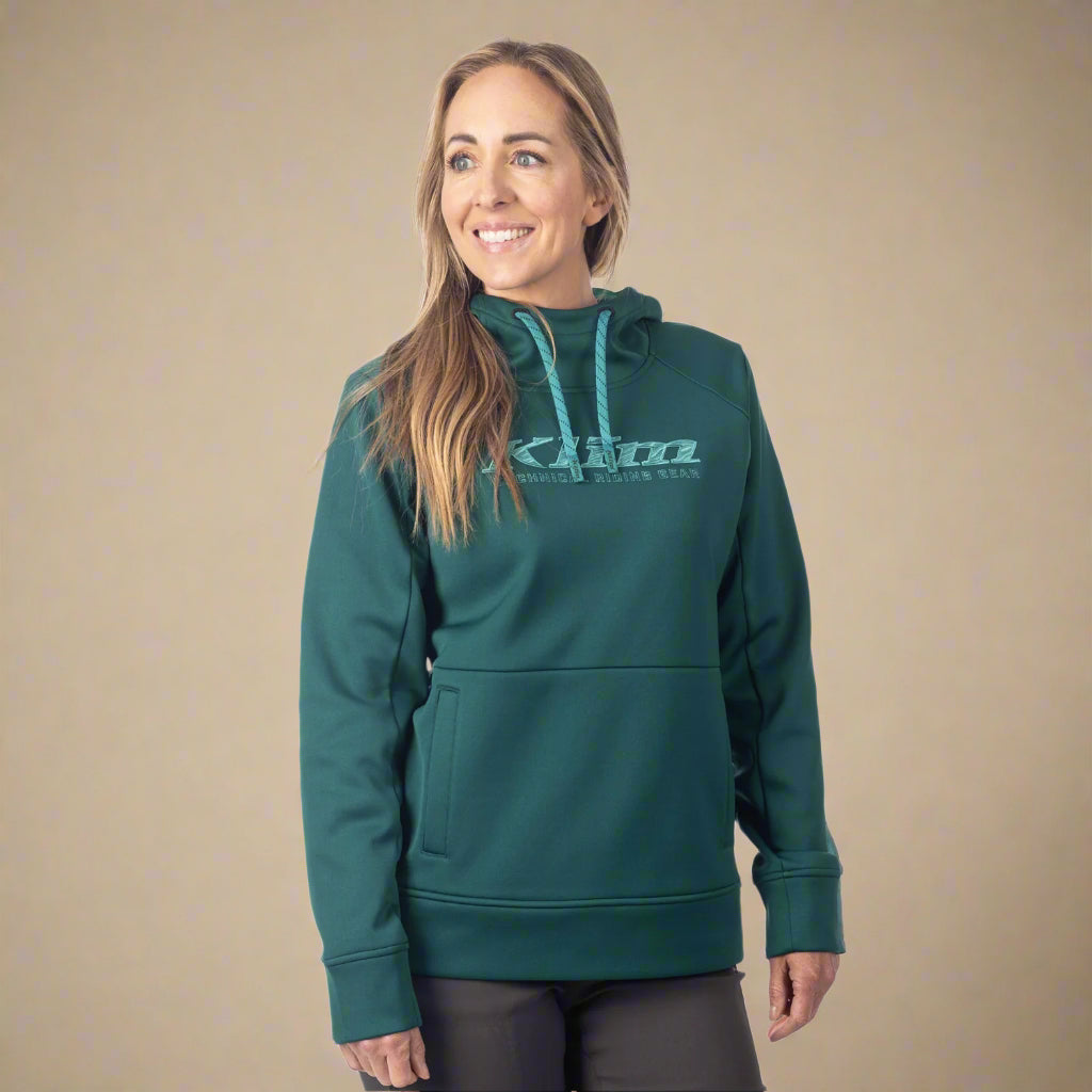 Klim Morley Pullover Hoodie | Rain Forest - Green-Blue Slate