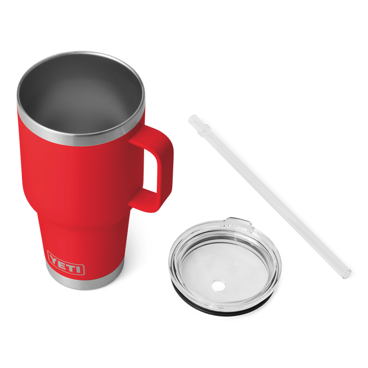 Yeti Rambler 35 oz Straw Mug Rescue Red