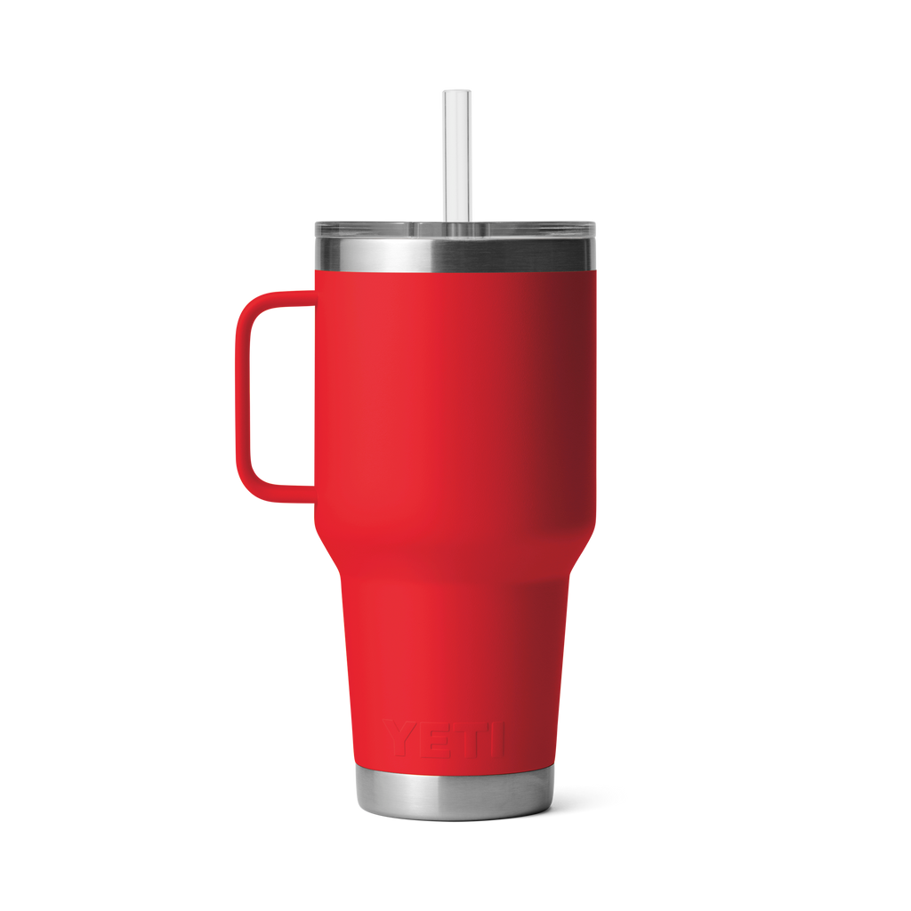 Yeti Rambler 35 oz Straw Mug Rescue Red
