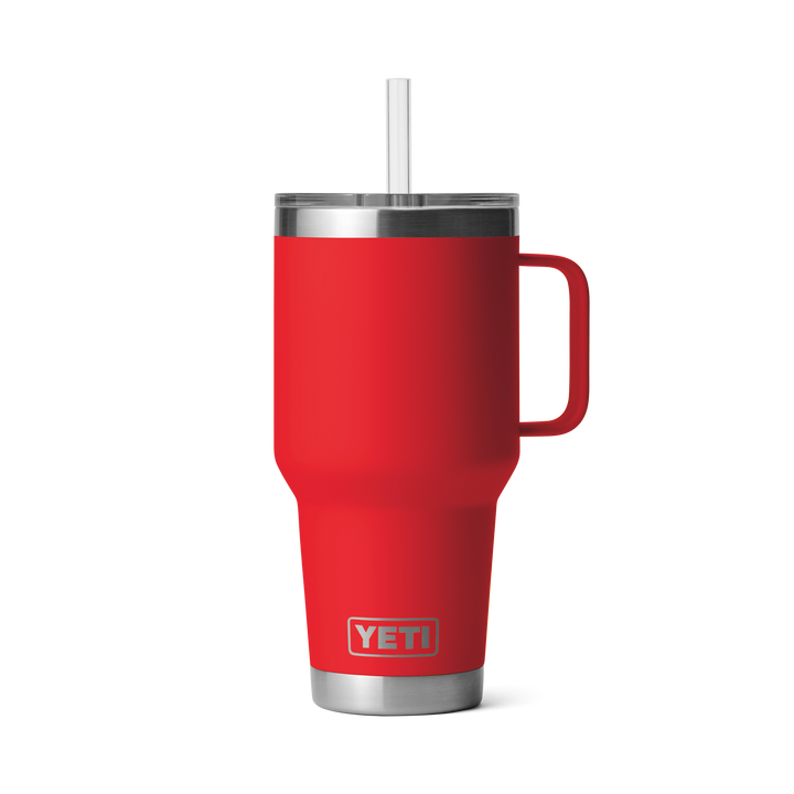 Yeti Rambler 35 oz Straw Mug Rescue Red