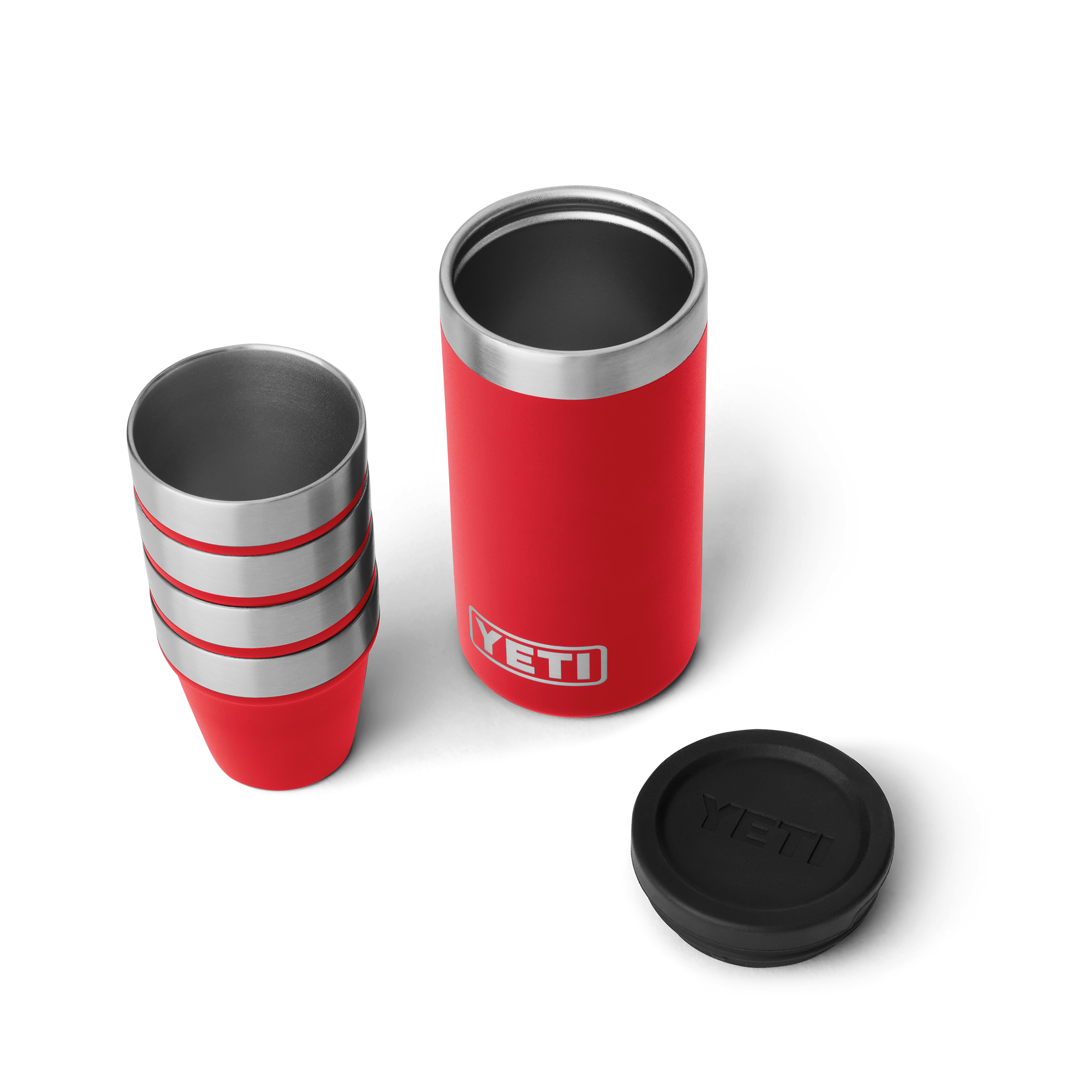 Yeti Shot Glasses & Case Rescue Red