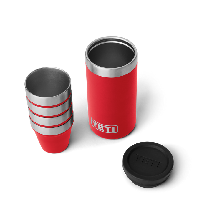 Yeti Shot Glasses & Case Rescue Red