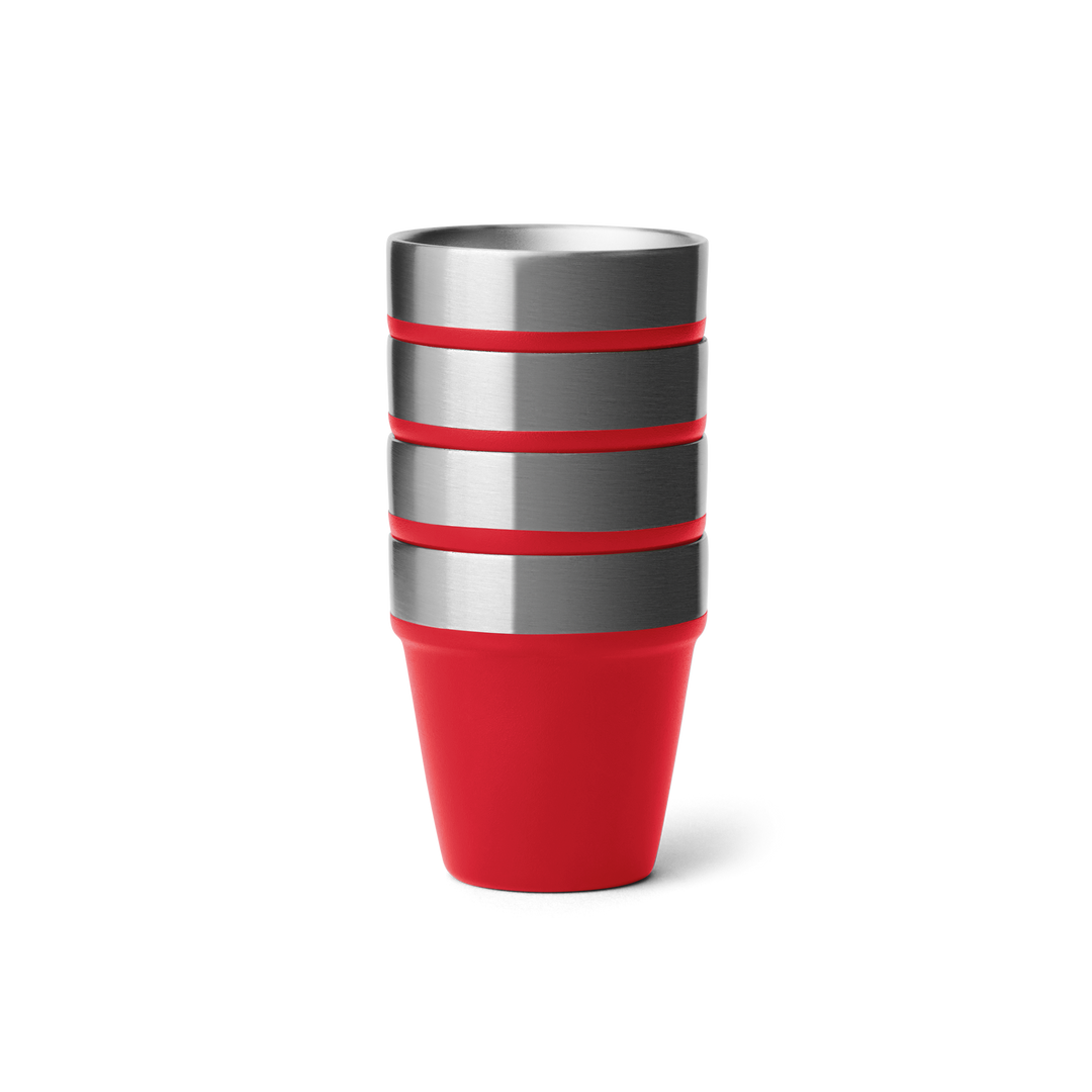 Yeti Shot Glasses & Case Rescue Red