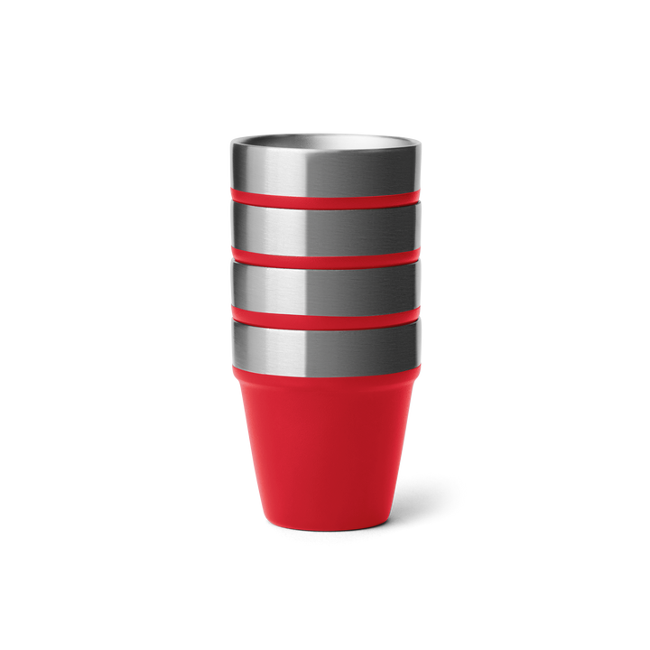 Yeti Shot Glasses & Case Rescue Red