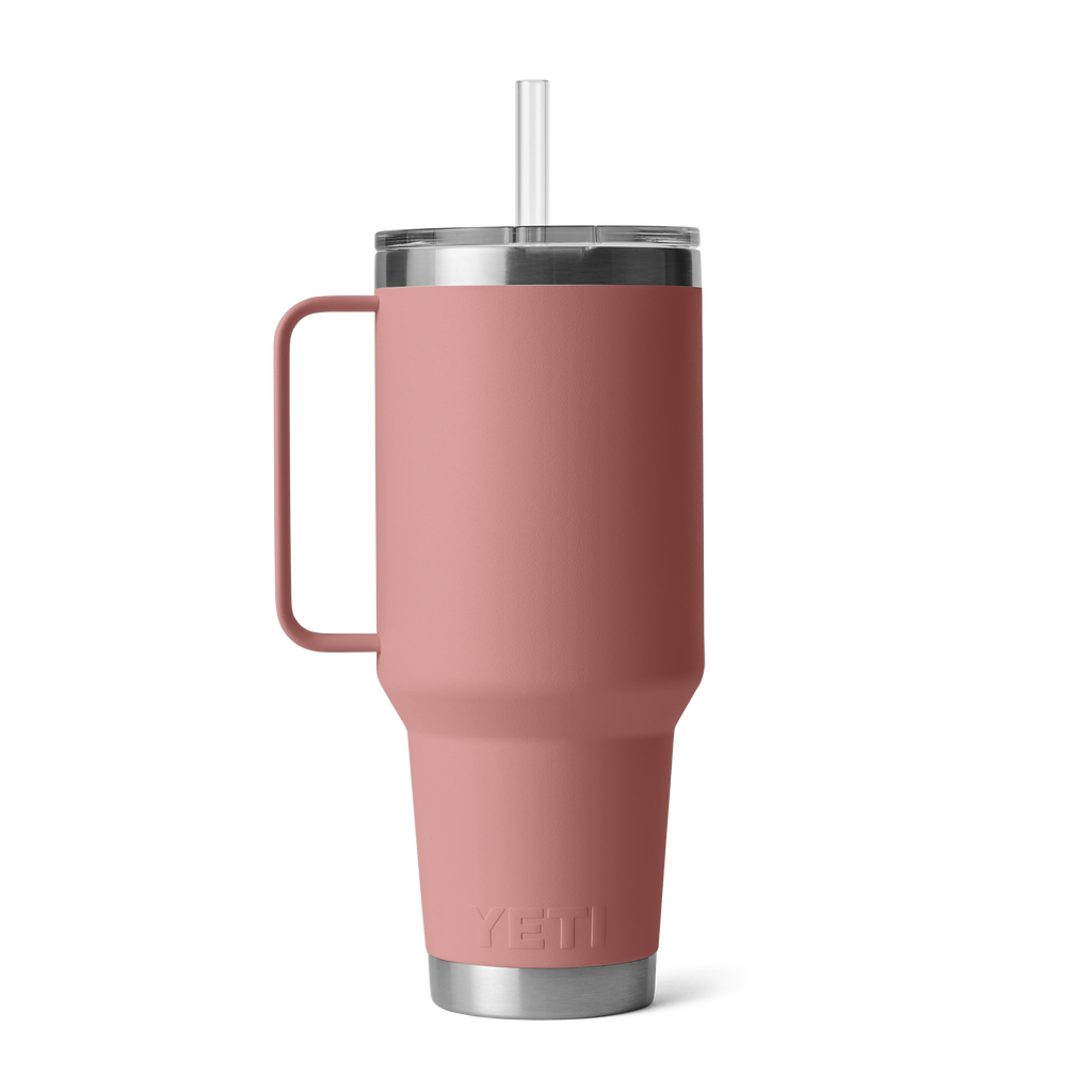 Yeti Rambler 35 oz Straw Mug Sandstone Pink