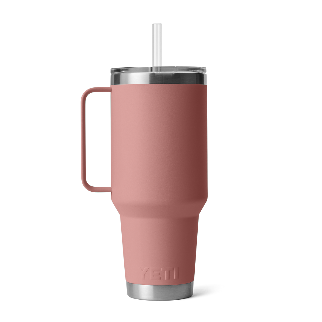 Yeti Rambler 35 oz Straw Mug Sandstone Pink