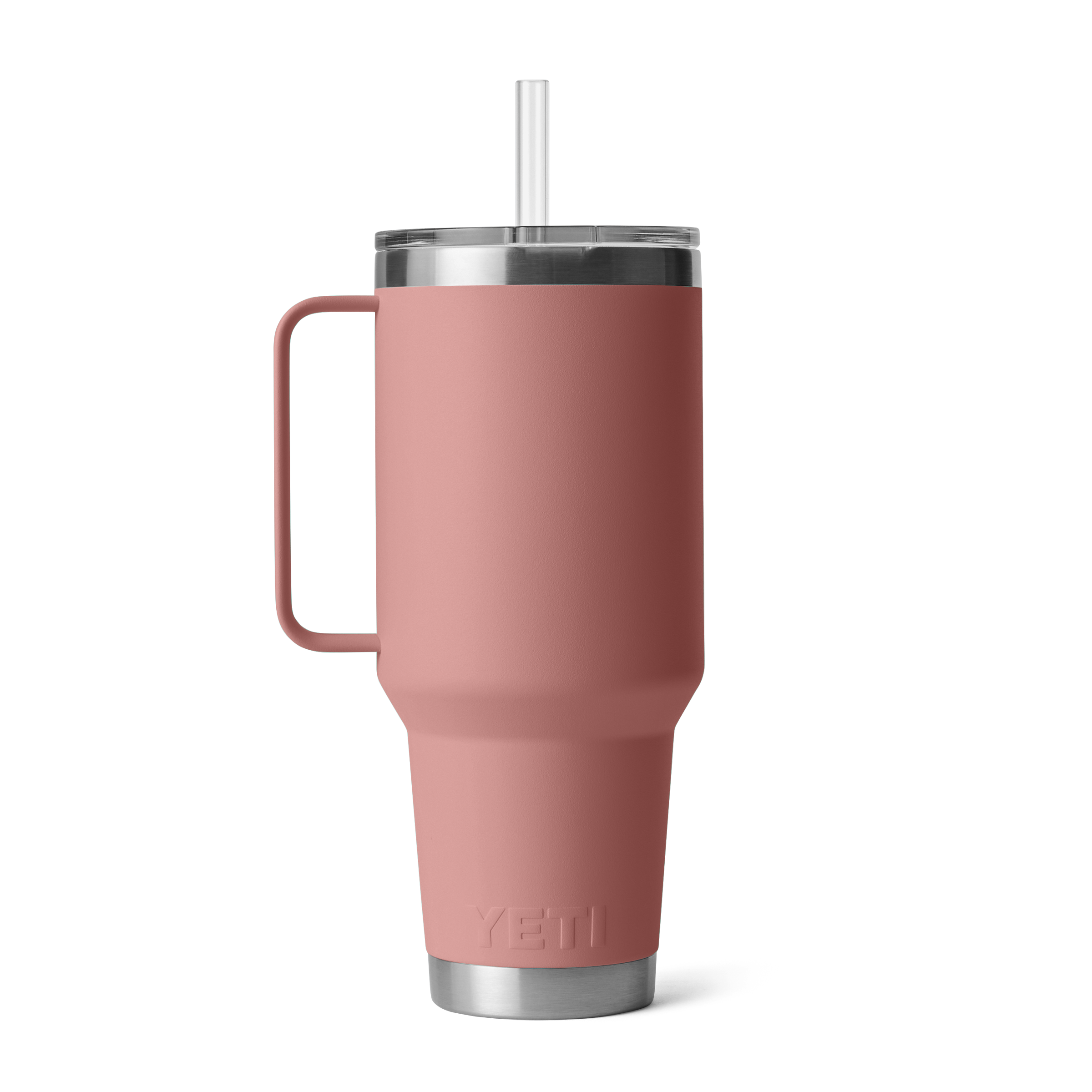 Yeti Rambler 35 oz Straw Mug Sandstone Pink