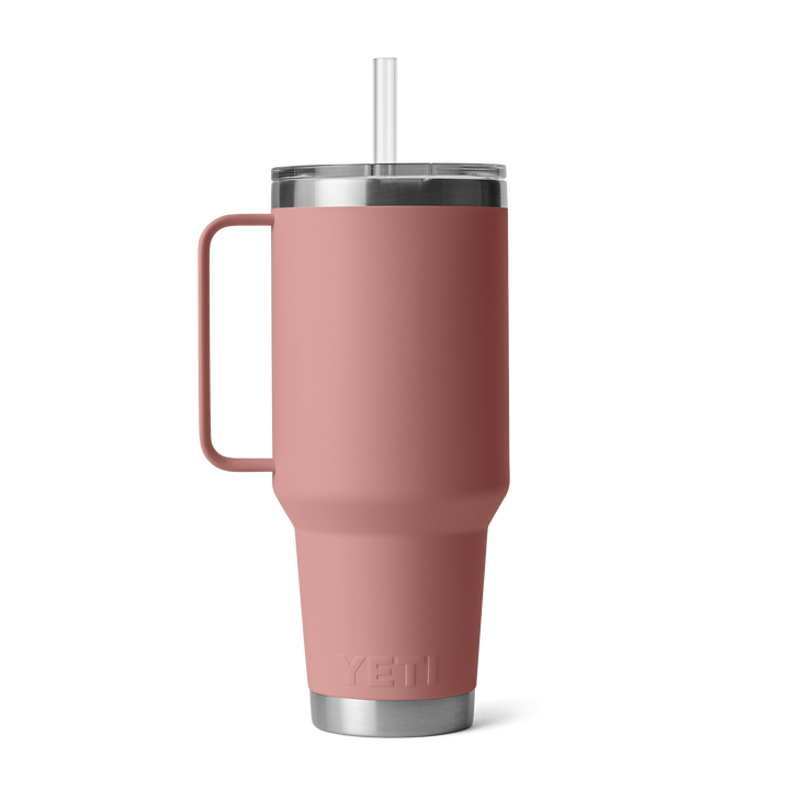 Yeti Rambler 35 oz Straw Mug Sandstone Pink