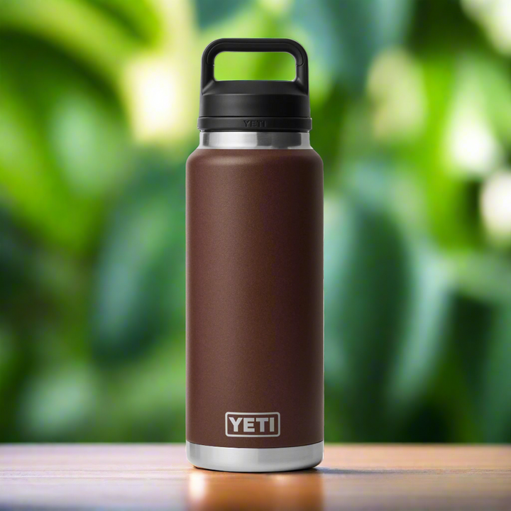 Yeti Rambler 36 oz Bottle w/Chug Cap Wetlands Brown