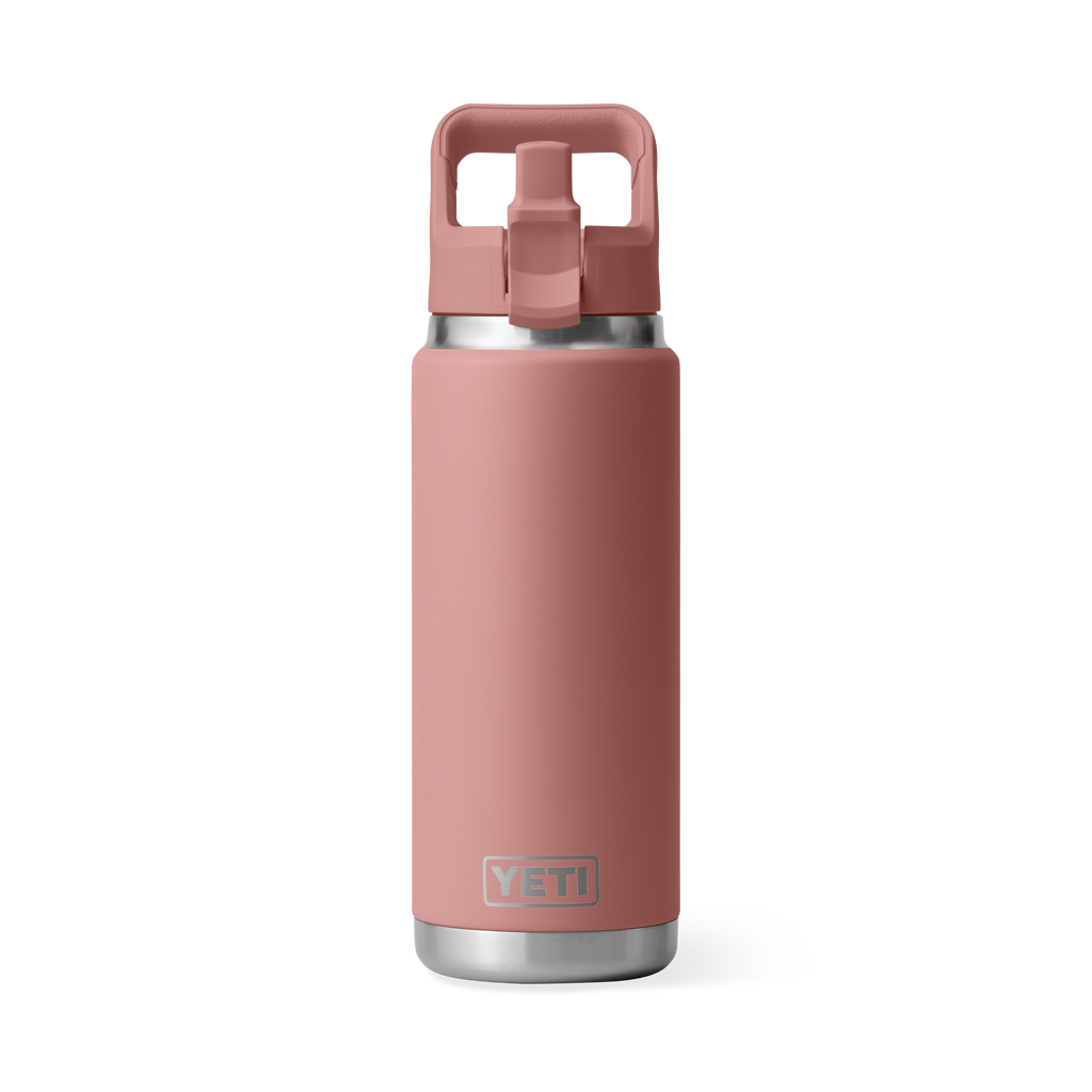 Yeti Rambler 26 oz Straw Bottle Sandstone Pink