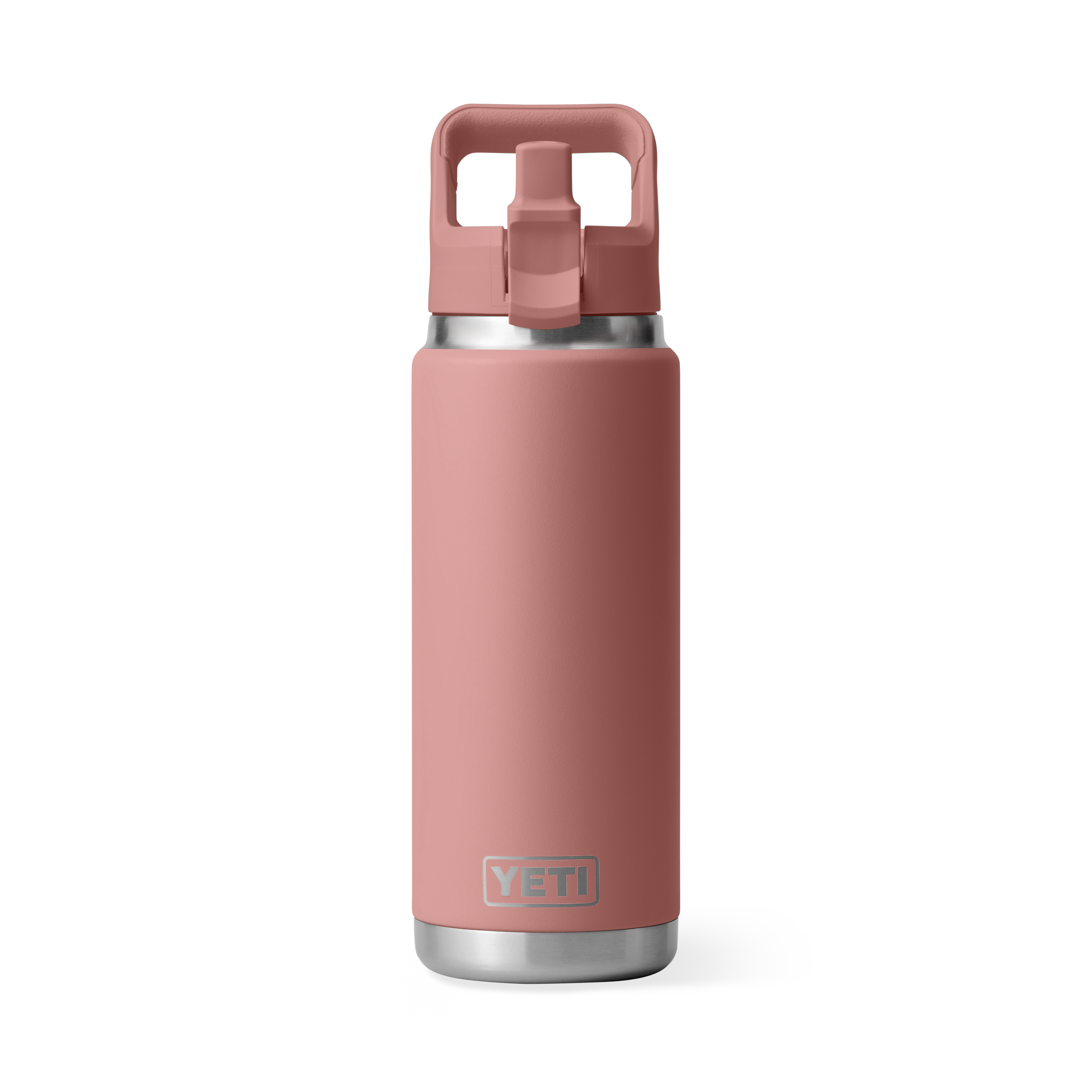 Yeti Rambler 26 oz Straw Bottle Sandstone Pink