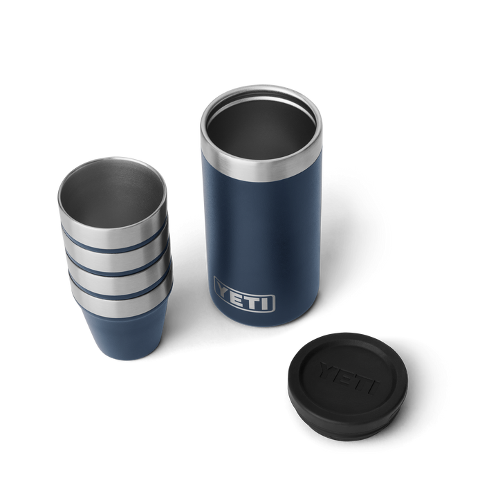 Yeti Shot Glasses & Case Navy