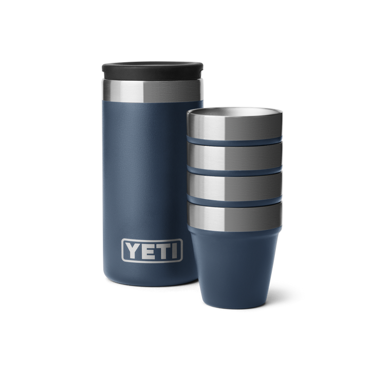 Yeti Shot Glasses & Case Navy