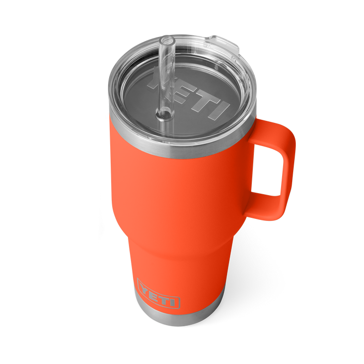 Yeti Rambler 35 oz Straw Mug Papaya 