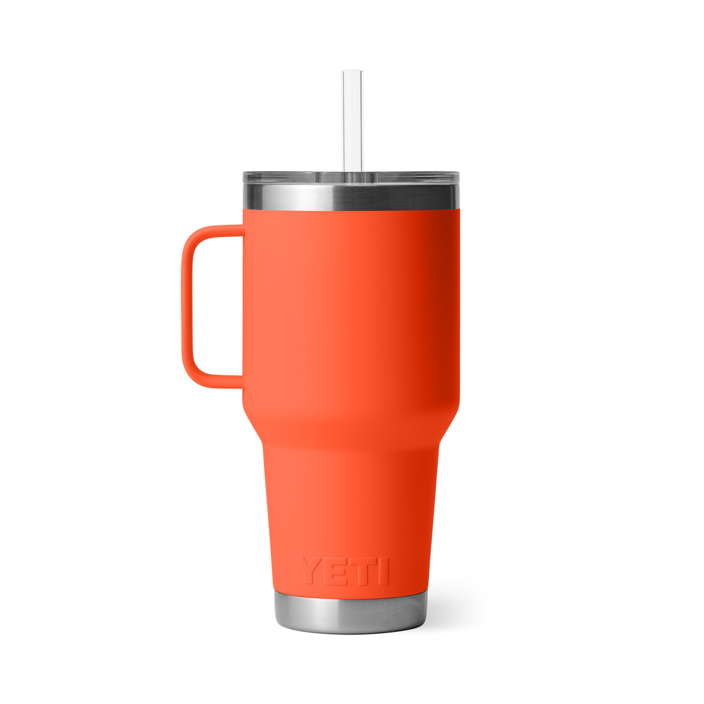 Yeti Rambler 35 oz Straw Mug Papaya 
