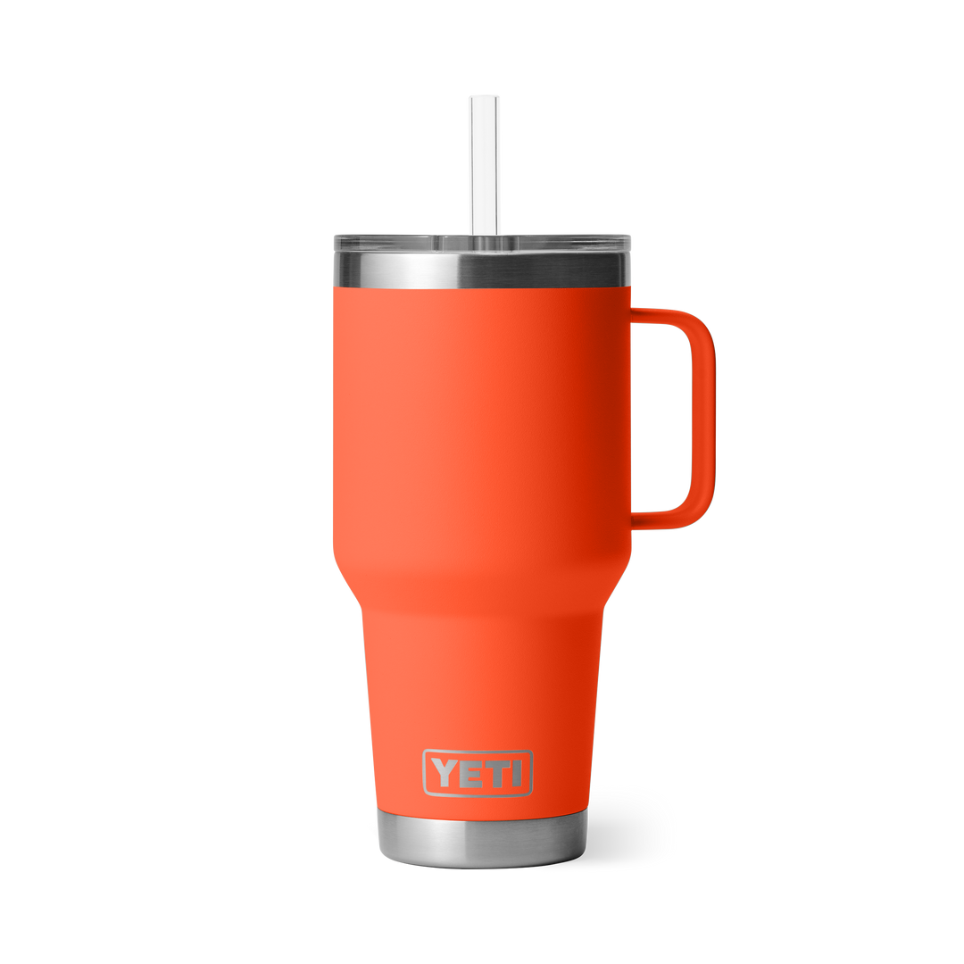 Yeti Rambler 35 oz Straw Mug Papaya 
