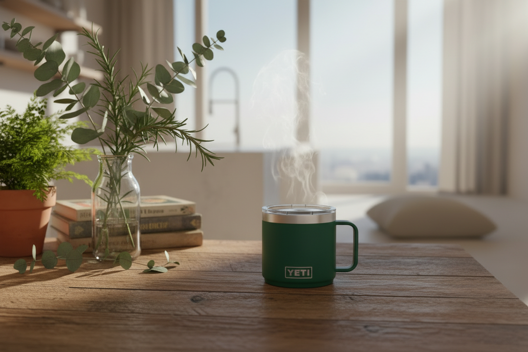 Yeti Rambler 14 oz Mug 2.0 | Black Forest Green