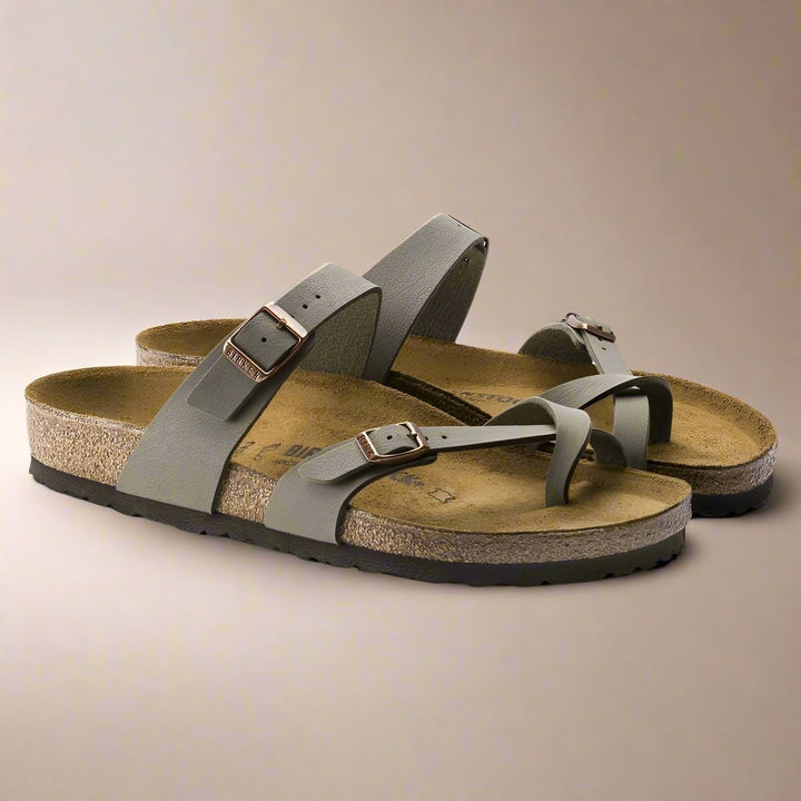 Birkenstock Mayari Birkibuc Sandal | Stone