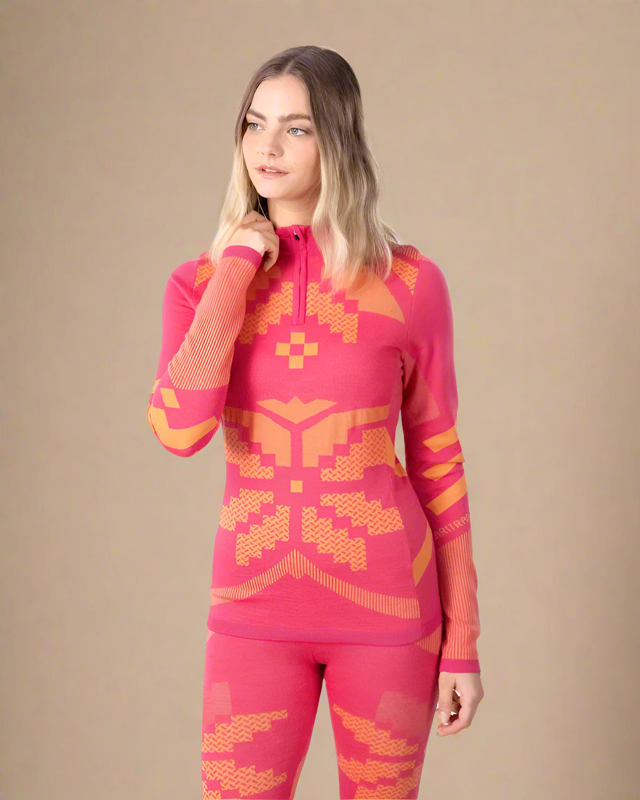 Kari Traa Faith Half Zip Top | Berry Pink