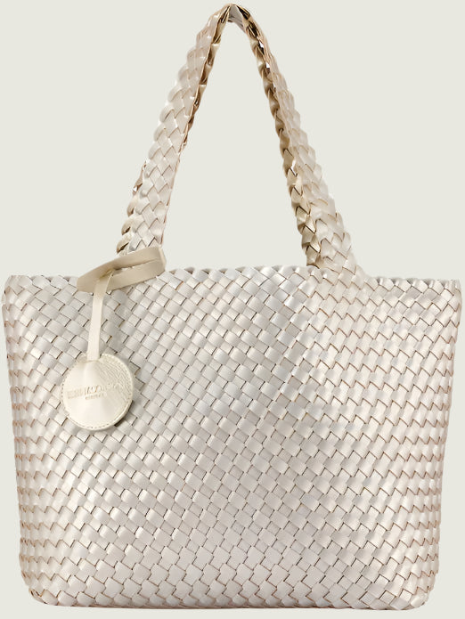 Ilse Jacobson Tote Bag | Platinum with Silver