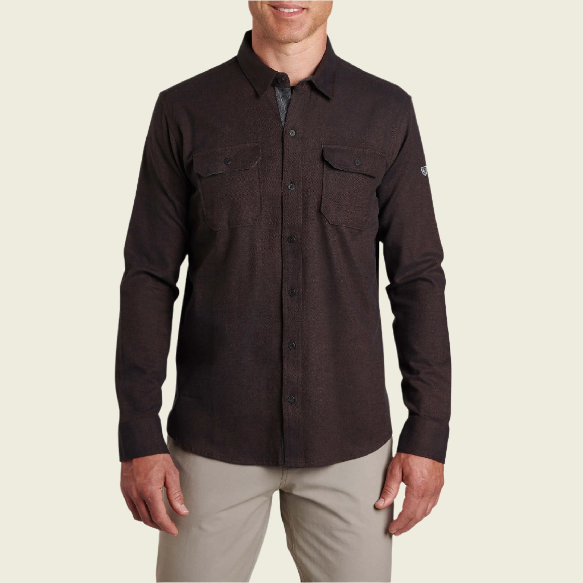 Kuhl M's Descendr Flannel LS Black Coffee