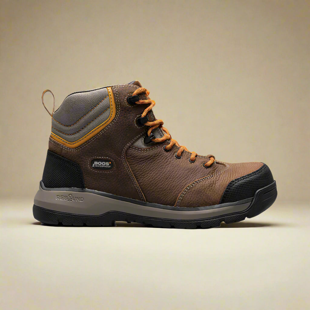 Bogs Men's Bedrock 6" Comp Toe Brown Multi