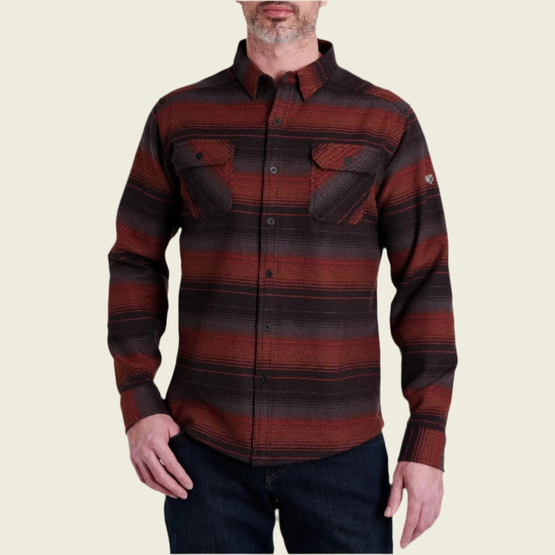 Kuhl M's Disordr Flannel Long Sleeve | Spiced Rum