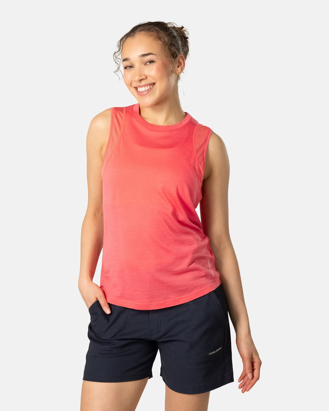 Kari Traa Embla Wool Top | Candy Coral