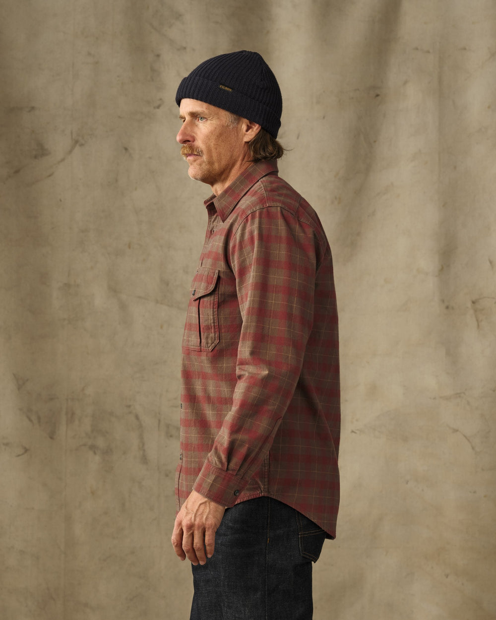 Filson Alaskan Guide Shirt - Brown/Mahogany Plaid