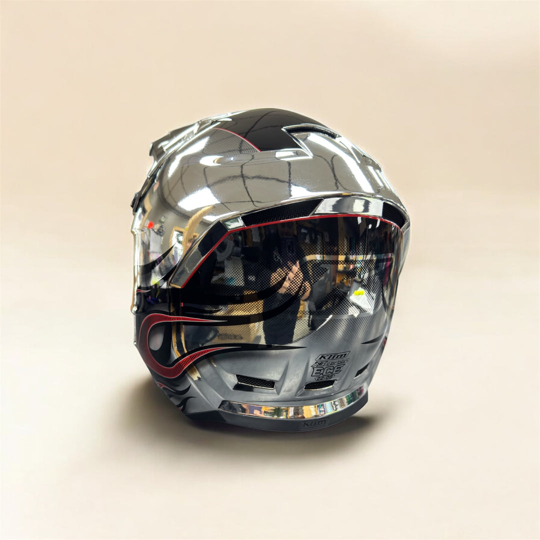 Klim F3 Carbon Helmet | Scorched Chrome