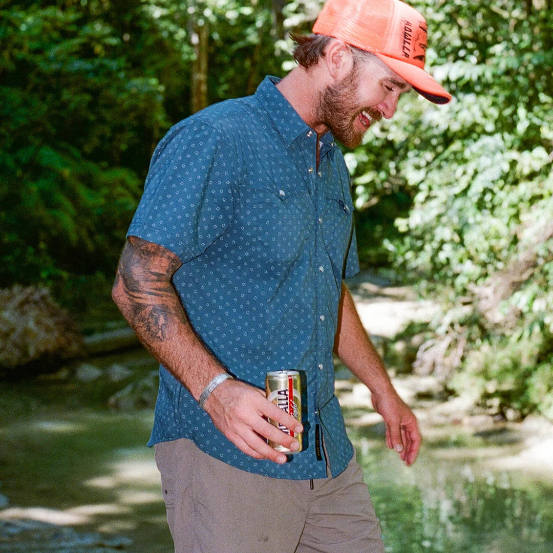 Howler Brothers Open Country Tech Shirt | Little Puddles Nightfall