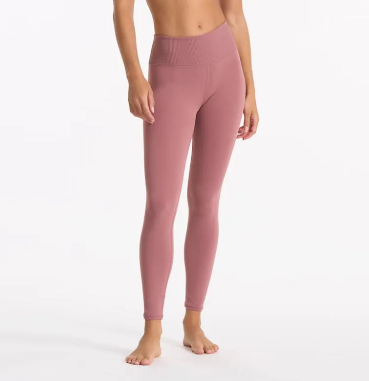 Vuori Women's Rib Studio Legging | Marsala