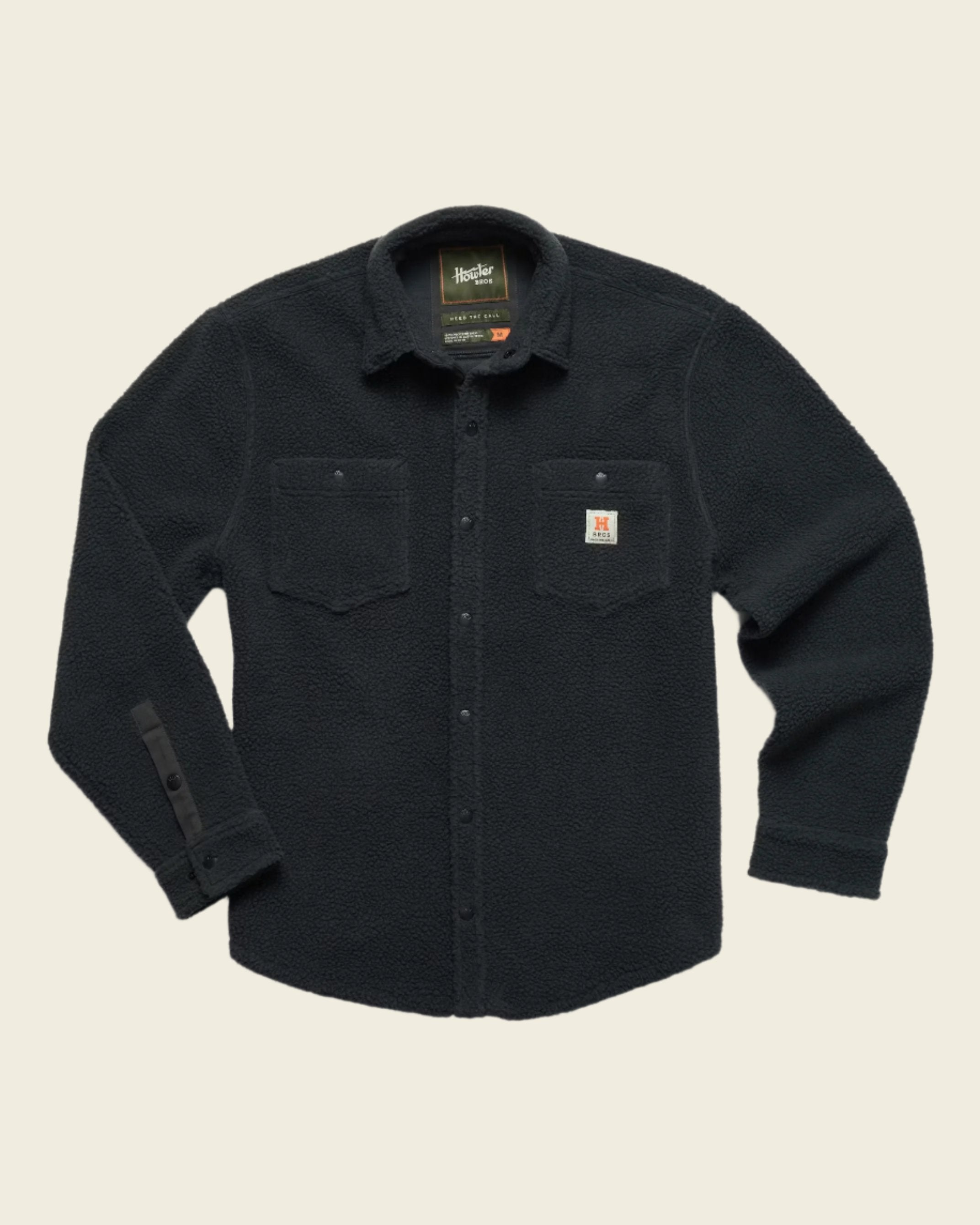 Allegheny Fleece Overshirt Hanko Stripe | Antique Black