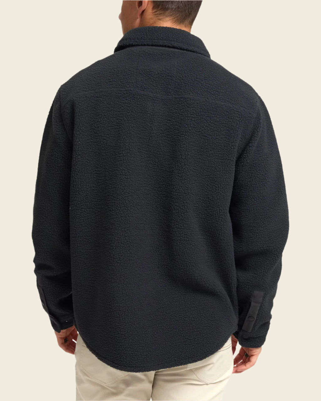 Allegheny Fleece Overshirt Hanko Stripe | Antique Black