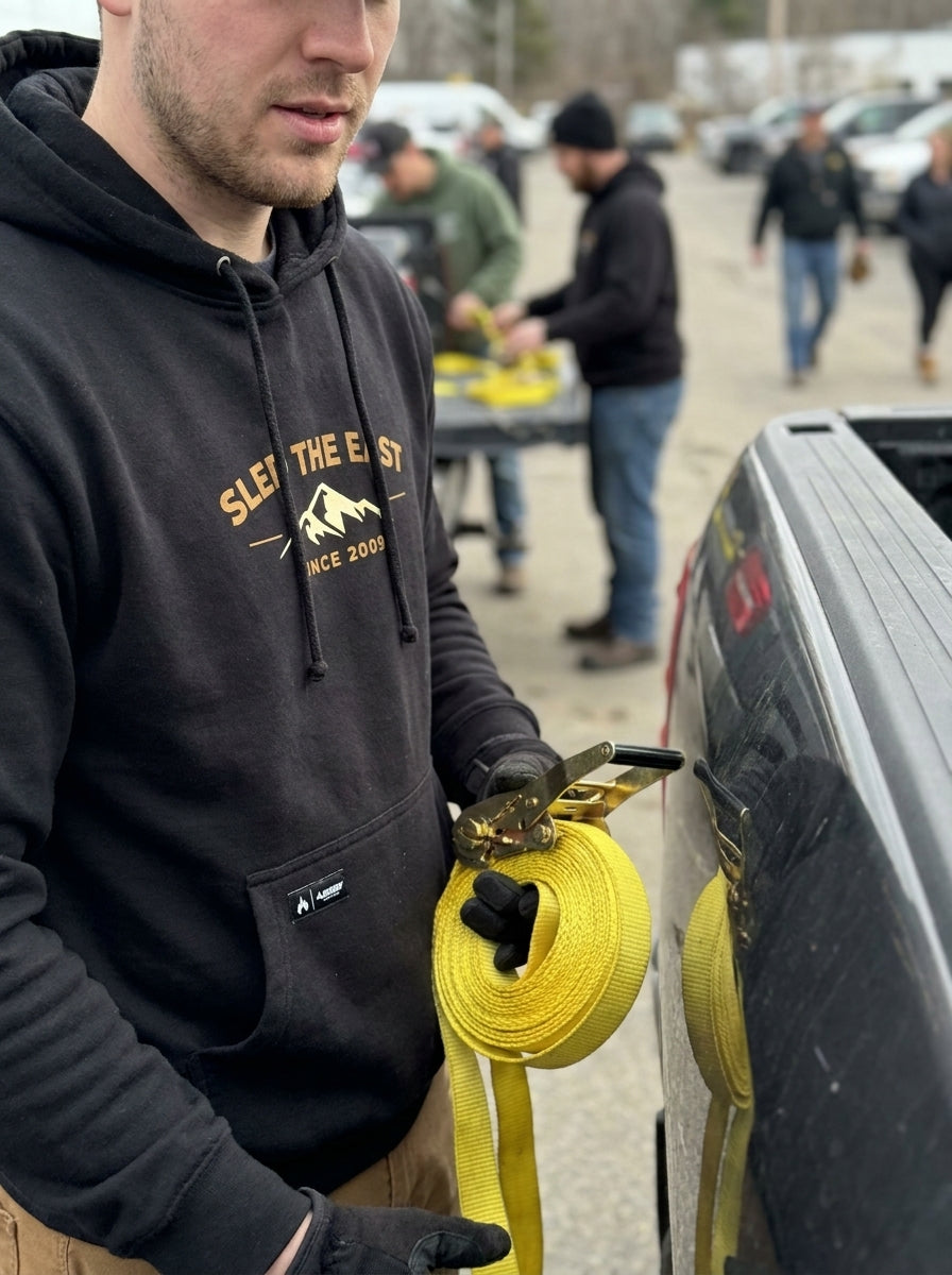 Sled The East Treerider Hoodie in Black