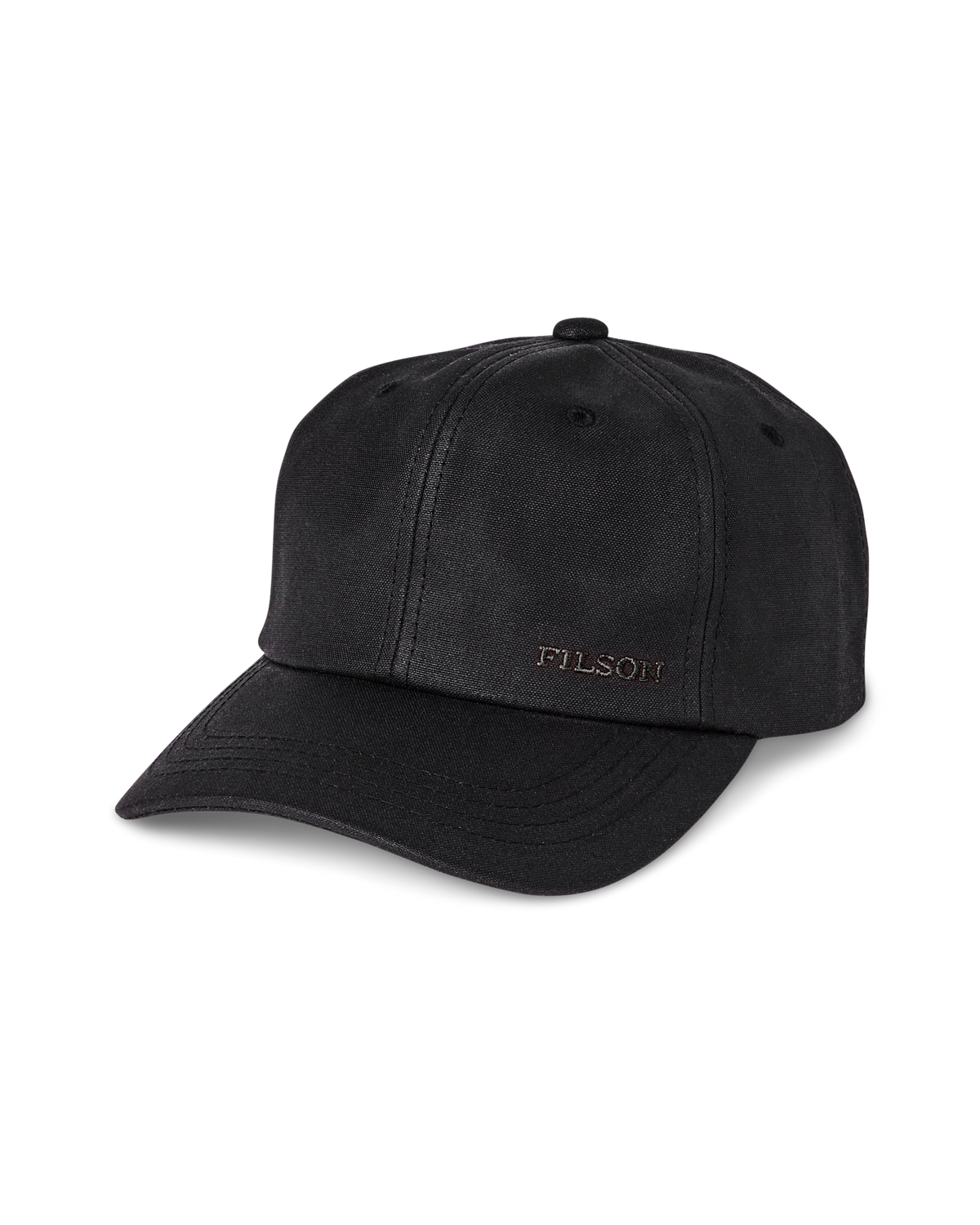 Filson Waxed Low-Profile Logger Cap - Black