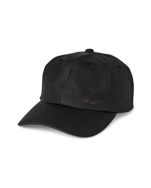 Filson Waxed Low-Profile Logger Cap - Black
