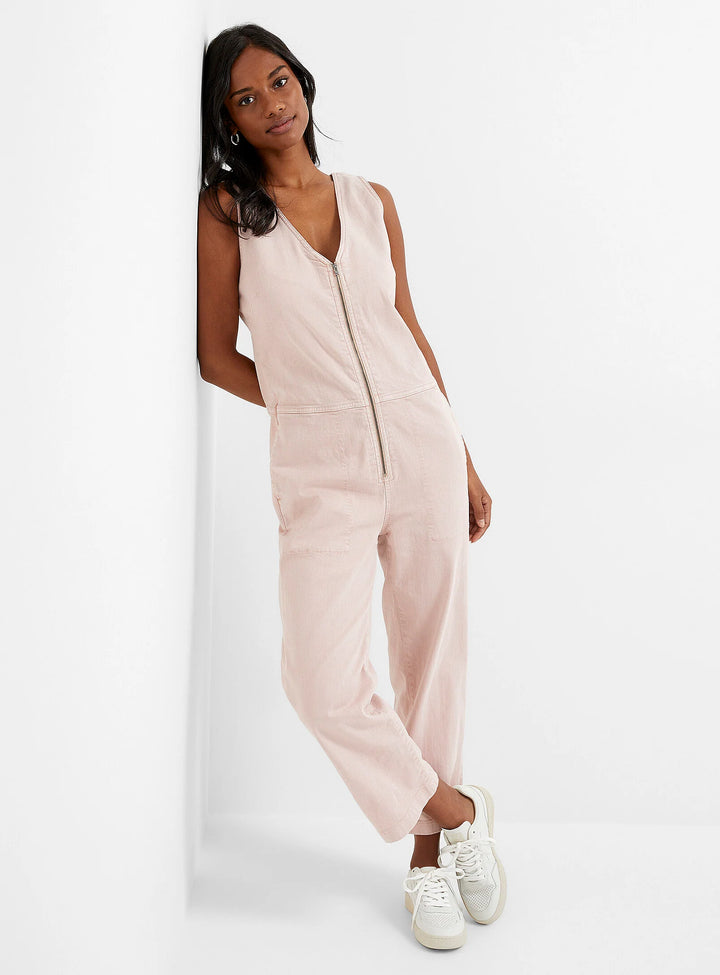 Duer LuxTwill Jumpsuit | Soft Rose