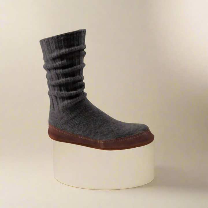 Acorn The Original Slipper Sock Charcoall Ragg