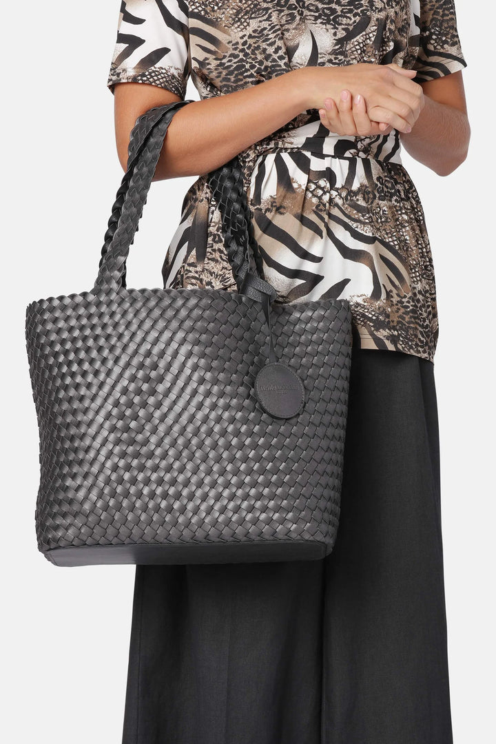 Ilse Jacobson Tote Bag | Black with Gunmetal